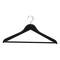 Simplify Black Vegan Leather Hangers, 3ct.